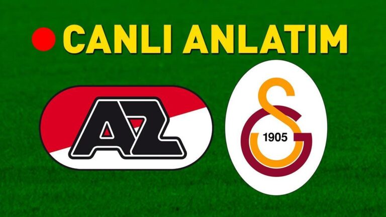 AZ Alkmaar – Galatasaray TRT 1 Canlı | Temsilcimiz Hollanda hareketinde avantajlar arıyor